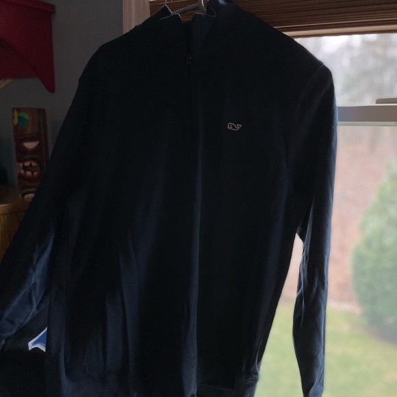 Vineyard Vines ‘Deep Blue’ Saltwater Quarter-Zip Size: Small - Picture 2 of 3